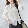 Spring Autumn White Blouse Women Long Sleeve Casual Fashion Loose Shirt Lady Top Vintage Chic Female Clothes