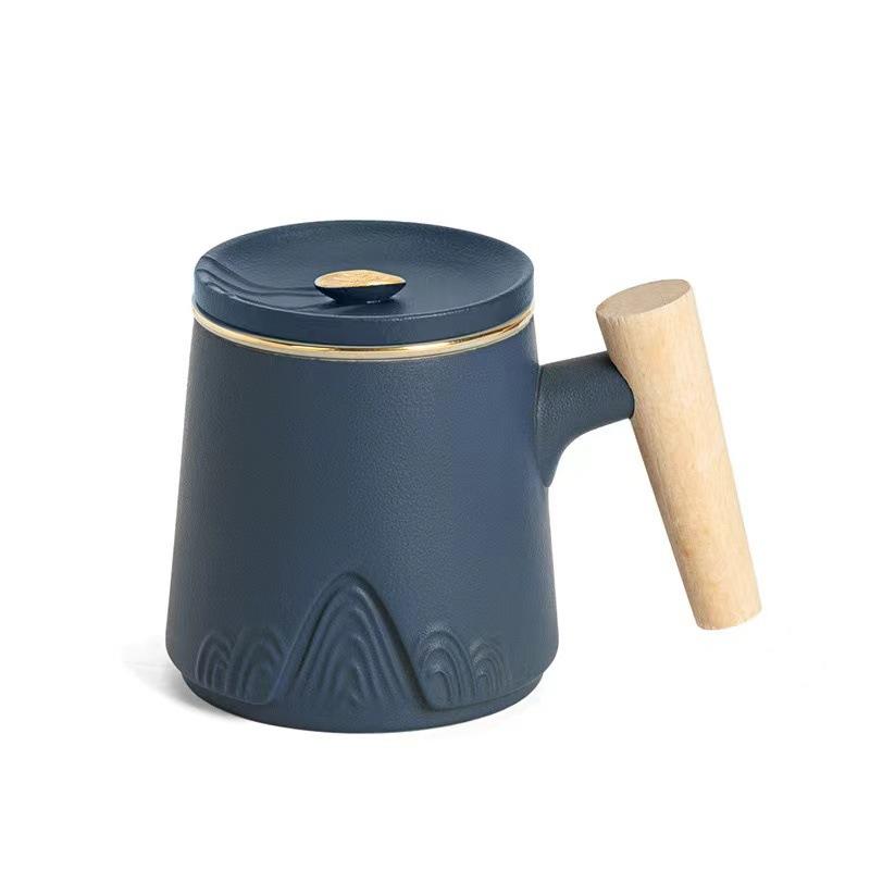 Guofeng Merchandise Zhoushan Ceramic Cup Three-Piece Gift, Thermos Cup Business Engraving Name