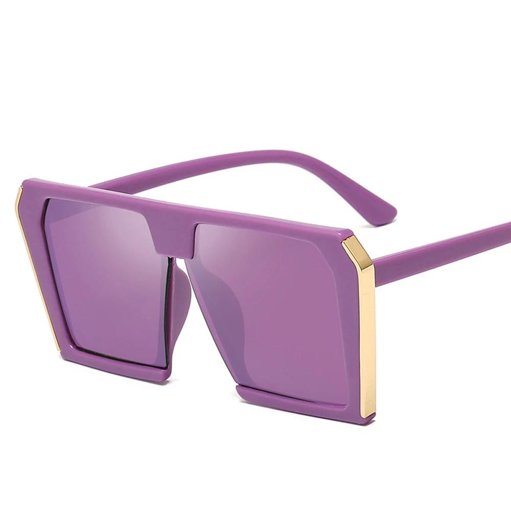 Male/Female Universal Sunglasses Retro Square Shades Trend Big Box Designer Eyewear