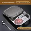 Stainless Steel Divided Lunch Box with Bowl
