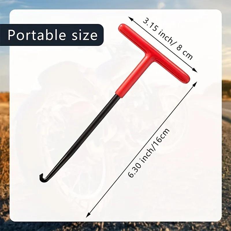 2 Pcs Universal T Handle Exhaust Spring Puller for Effortless Reliable Motorcycle Maintenance Handle Exhaust Spring Puller