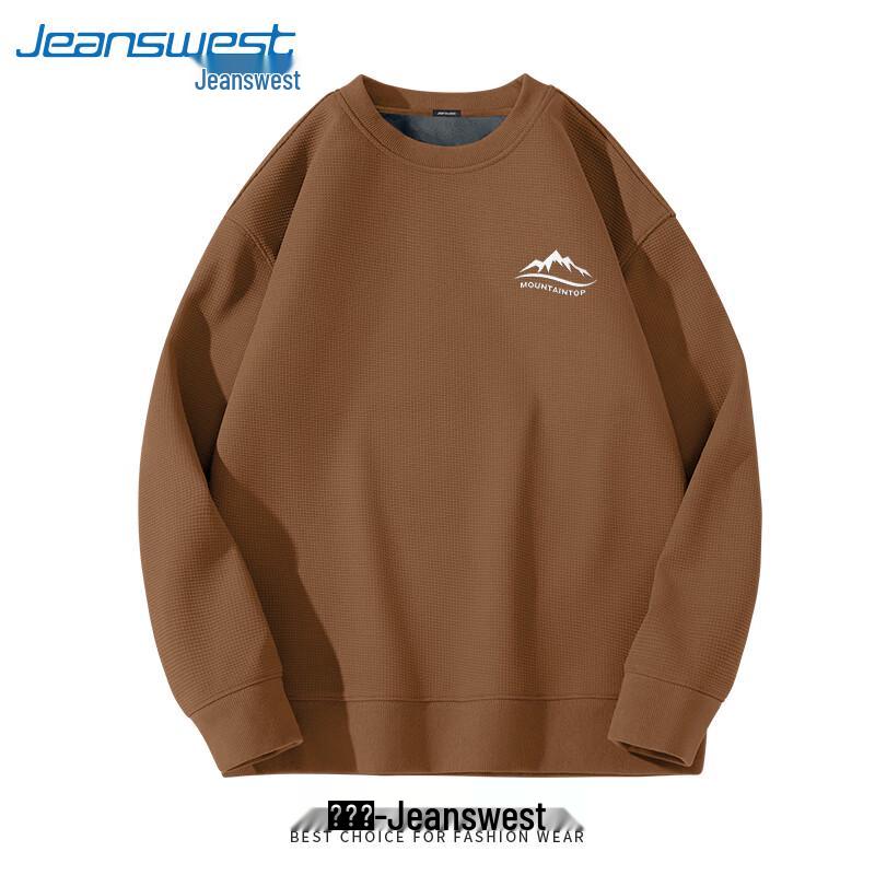 Sudadera de punto gofrado para hombre de Jeanswest con forro polar