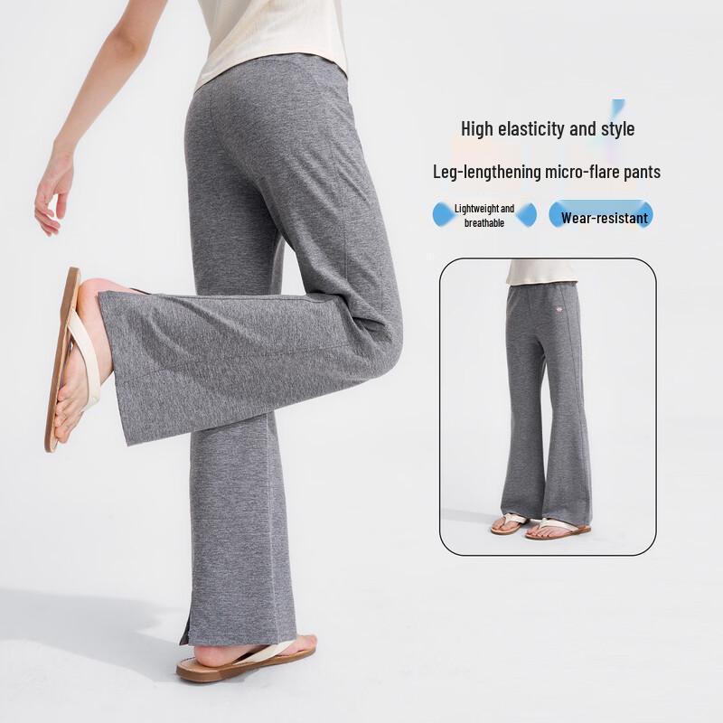 Girls  Elastic Lightweight Flare Casual Pants 120