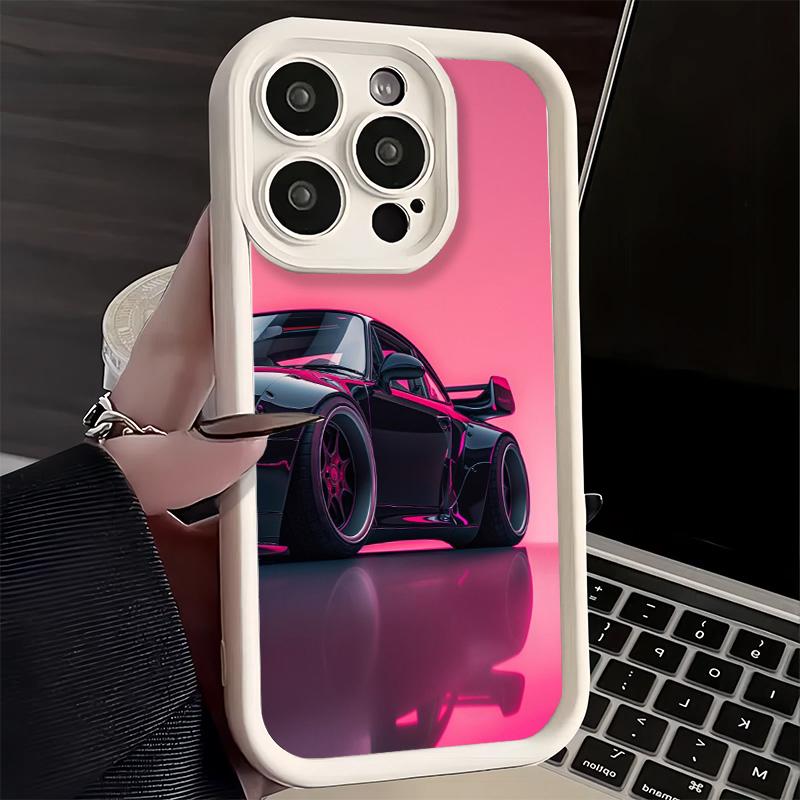 Phone Case for iPhone 17 Air 16E 15 16 Pro Max Sports Car RWB Cool Cover 14 Plus 13 12 Mini Soft Shell Silicone Fundas