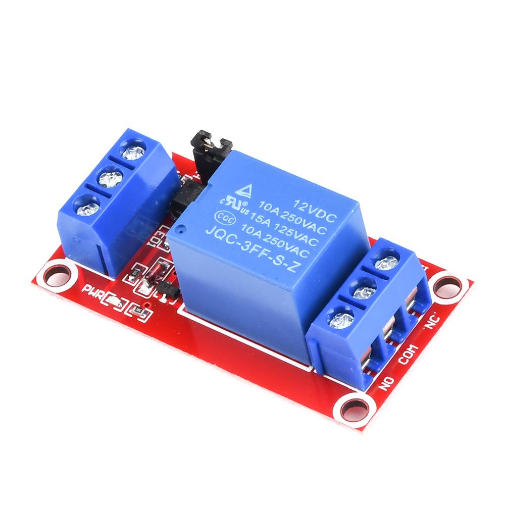 1-Kanal-Relaismodul mit Optokoppler-Unterstützung High- und Low-Level-Trigger Stromversorgungsmodul für Arduino 5V 9V 12V 24V