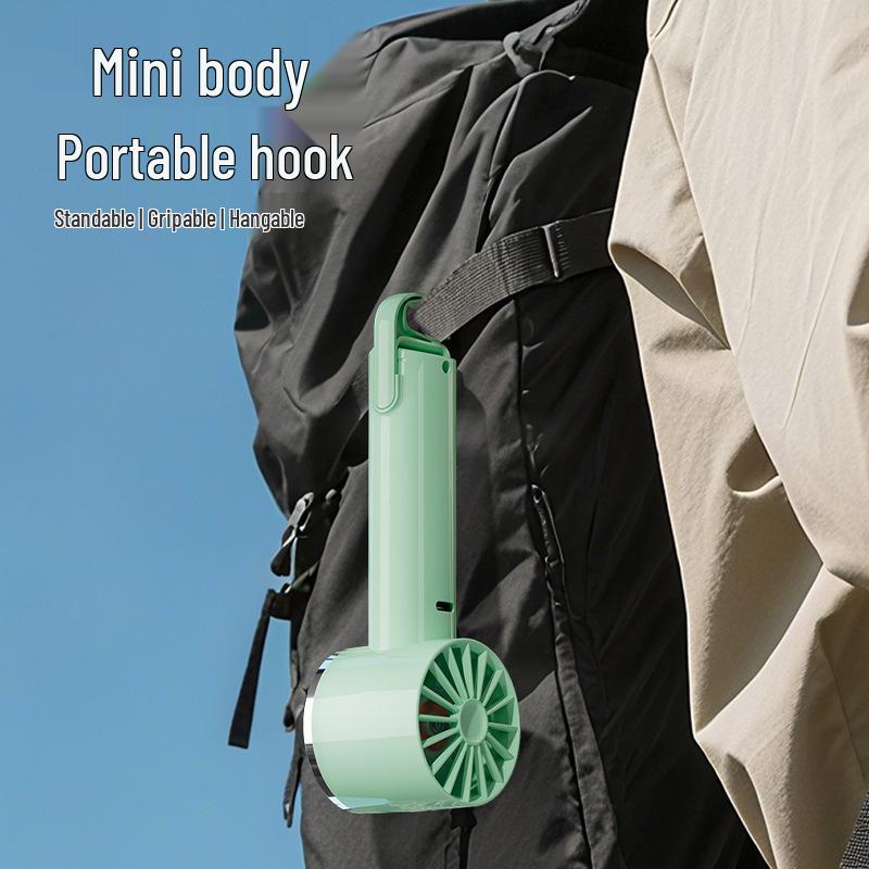 2026 Portable USB Ice Cooling Fan with Carabiner, Semiconductor Refrigeration, and High Wind Power