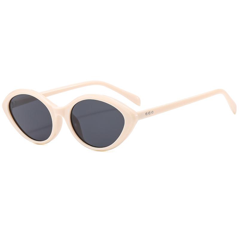 

Vintage Oval Sunglasses Women Retro Fashion UV400 Protection Luxury Designer Shades Female Eyewear Trendy Sun Glasses as picture