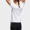 adidas Gradient Logo Print Sports Crew Neck Short Sleeve T-Shirt Women Tops White H09748