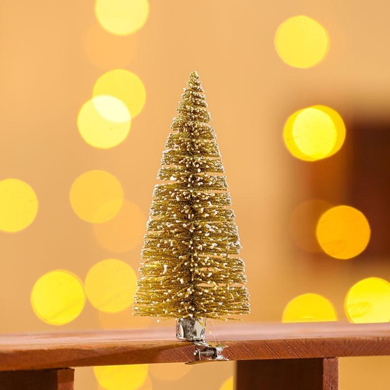 Simulated Small Christmas Tree with Clip Mini Christmas Tree Pine Needle Tree