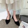Fashion Spring summer new flat shoes with pointed shallow mouth suede fashionable simple comfortable versatile women's shoes