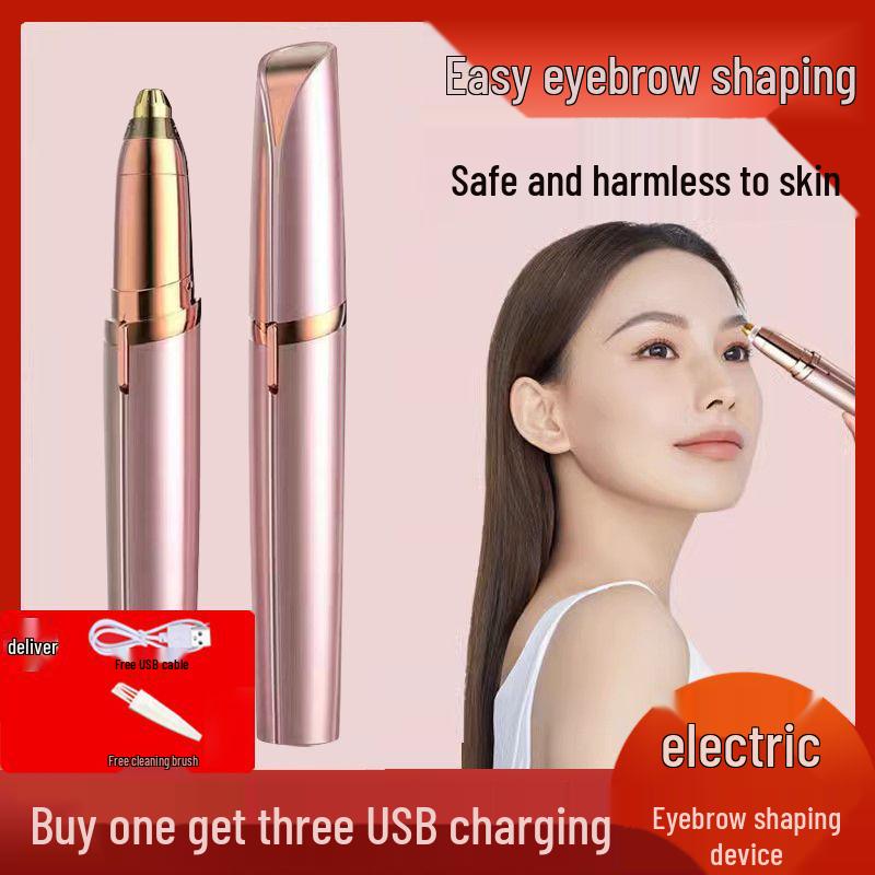 Rechargeable USB Electric Eyebrow Trimmer & Shaper for Men and Women