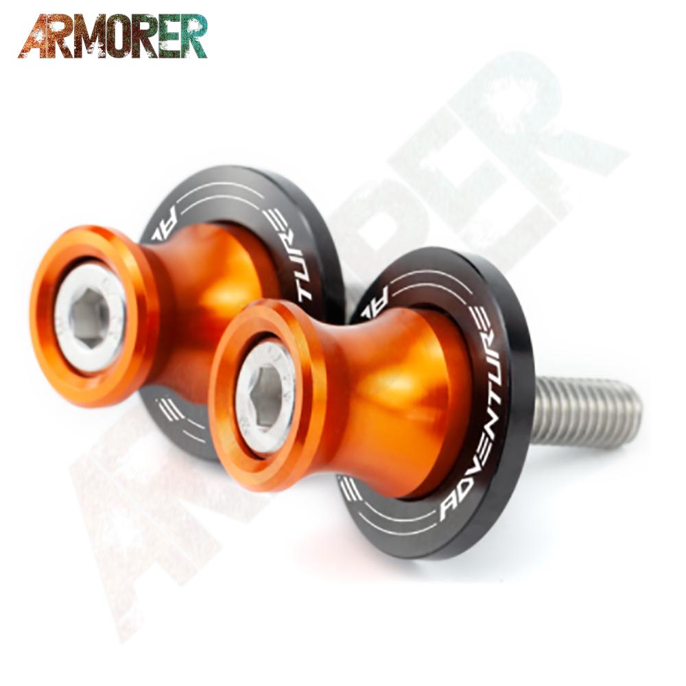 Motorcycle Swingarm Spools 10MM Stand Screws Aluminum Accessories For KTM 1050 1090 1190 ADVENTURE 1290 SUPER ADVENTURE