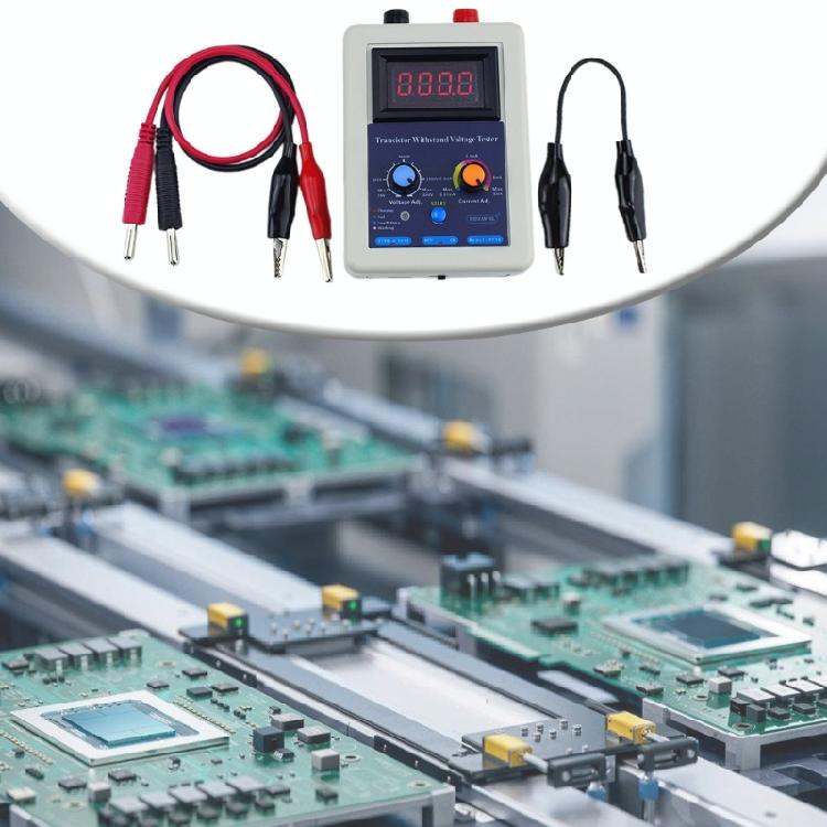 1 Set IGBT Testing Meter 0-3800V Adjustable Current & Voltage Tester with Clip Testing Cable for MOS/LED/MOVs Testing