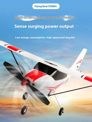 New Fx9601 Remote Control Aircraft Four Channel Cessna Camera Brushless Motor Fixed Wing Remote Control Toy Aircraft Model