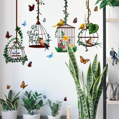 Simulatie Vlinder Vogelkooi Creatieve Decoratie Muurstickers Woonkamer Slaapkamer Achtergrondmuur Verwijderbare Stickers Huis