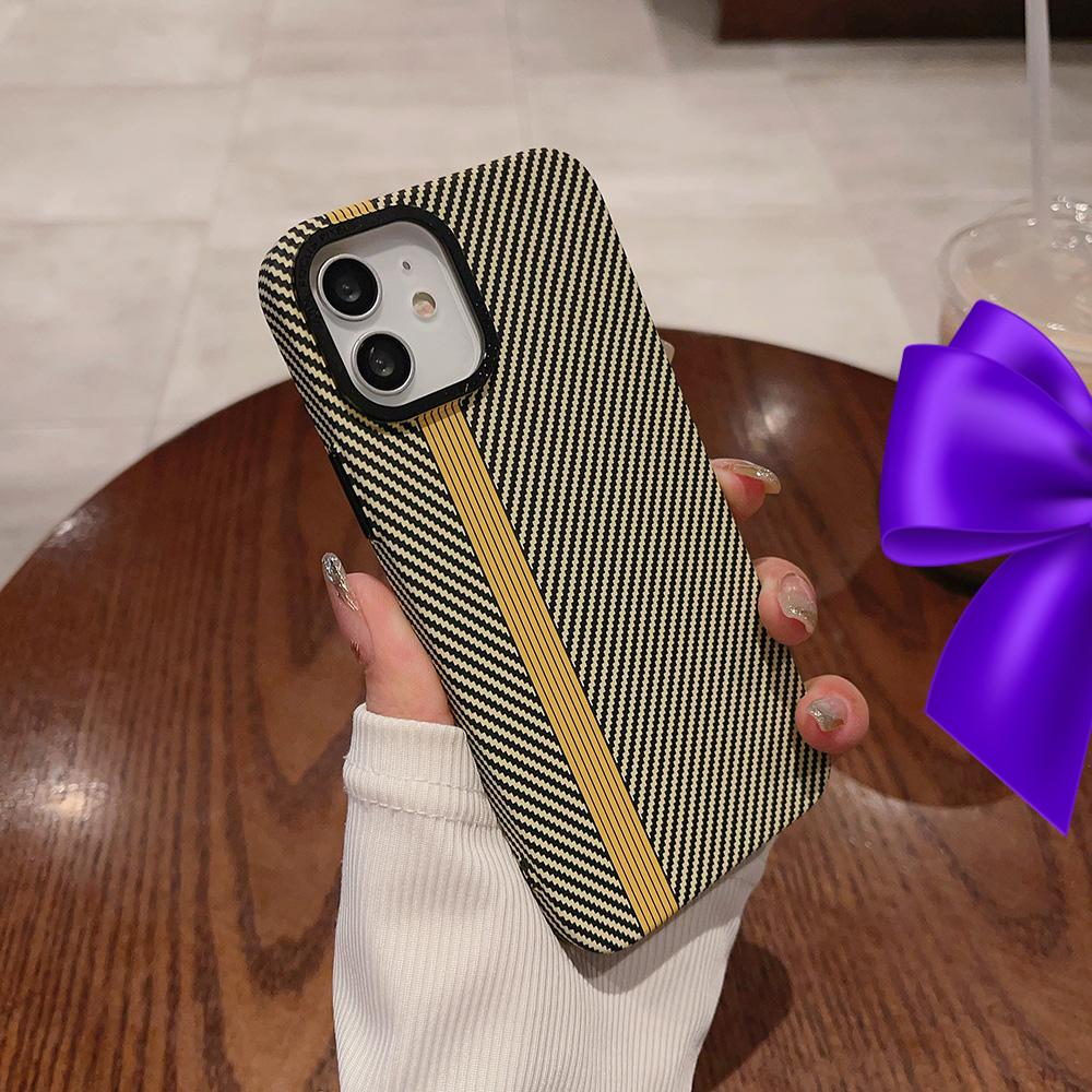 Carbon Fiber Phone Case for iPhone 11 12 13 14 15 16 17 Pro/ Pro Max Phone Back Cover Carbon Fiber Texture