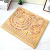 Multi-grid Wooden Beading Design Board for DIY Bracelets and Jewelry Crafting
