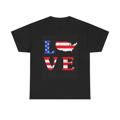American Love Graphic T Shirt BRAND NEW Unisex Heavy Cotton Tee