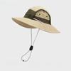Outdoor Wide Brim Sun Hat For Women Men Summer Quick Dry Breathable Bucket Hat Hiking Fishing Cap Color-Block Adjustable Strap