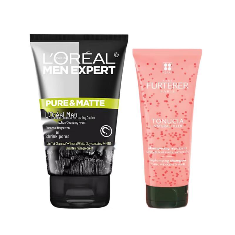 L'Oreal Herren Öl-Kontroll-Reiniger & Rene Furterer Shampoo Duo
