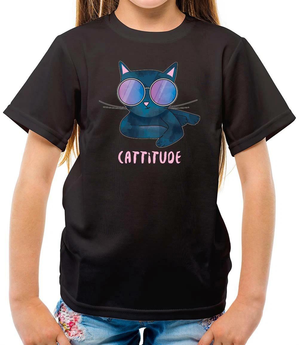 

Cattitude - Kids T-Shirt - Cat - Cats - Kitten - Pet - Owner - Animal - Vet 100