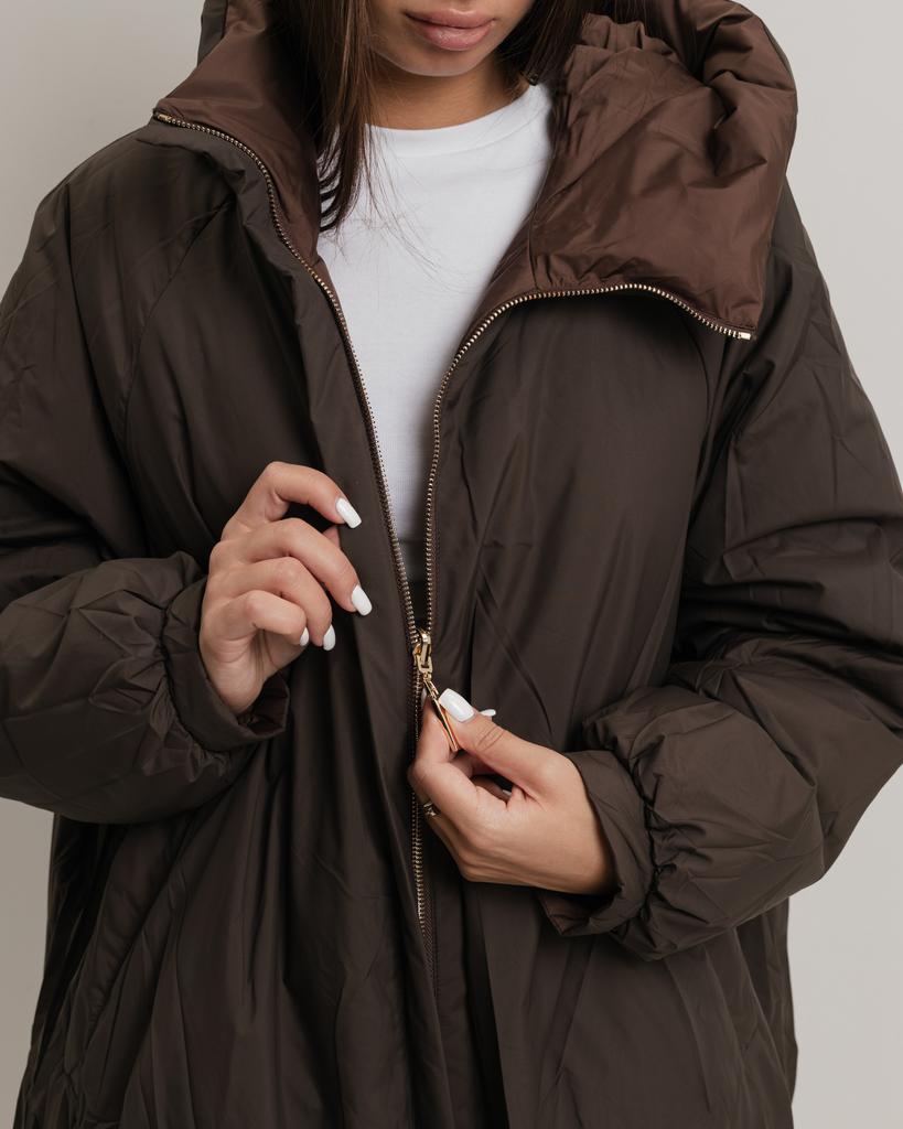 Куртка женская двусторонняя Sobello 10045 48 шоколад / коричневый