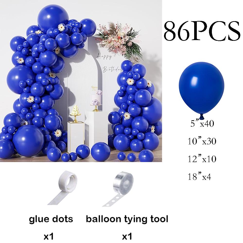 Royal Blue Balloons Garland Arch Blue Ballon Kit Wedding Anniversary Ceremony Decor Birthday Party Baby Shower Decoration Globos