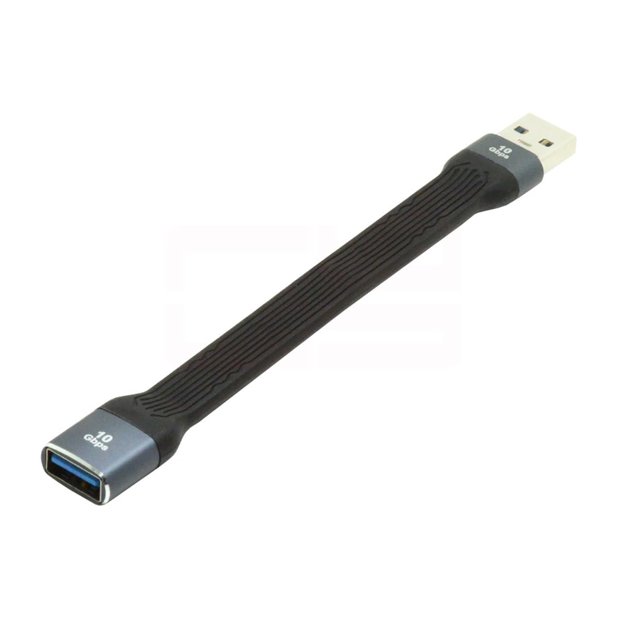 

cablecc USB Type A Female to USB Type A Male Extension Flat Slim FPC 10Gbps Data Cable 13cm for Laptops Desktops 3.1 3.0 &