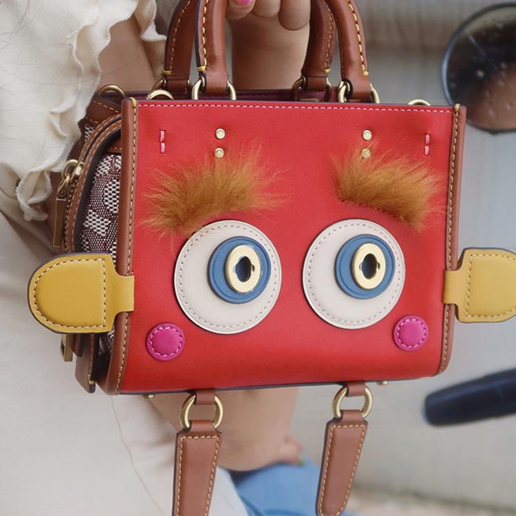 New COACH Rogue Cow Leather Handbag Shoulder Bag Crossbody Bag Small Size Women's True Red CC397-B4UPQ