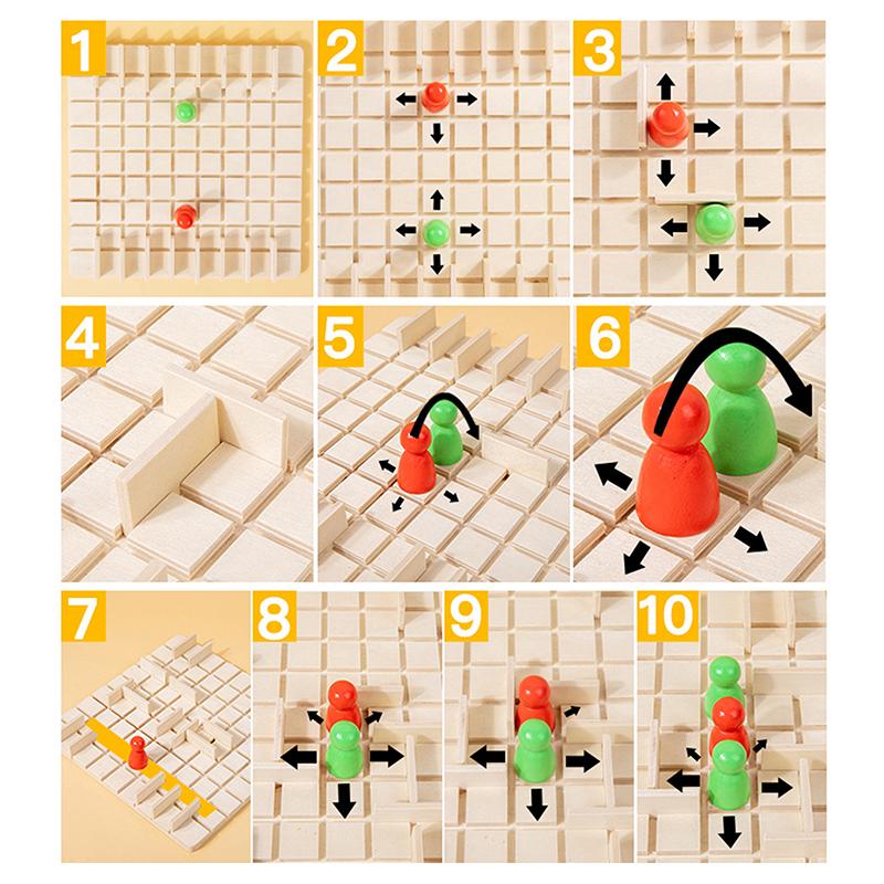 

1 Набор Смешная игра для двоих, игра-головоломка для взаимодействия родителей и детей, игрушки, игра-битва Погоня и перехват , подарки