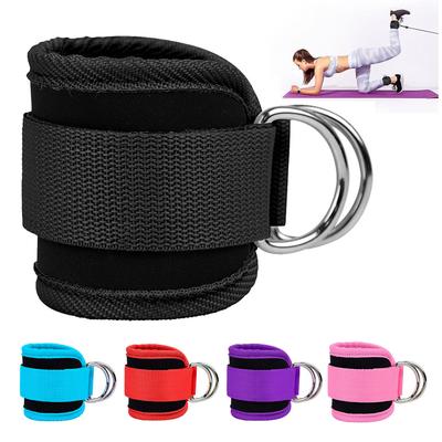 Sports Ankle Strap for Cable Machines Enhanced Booty Glute Leg Gym Ankle Cuff for Kickbacks Adjustable D-Ring Support Cuffs