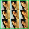 Made in 18K White Gold 4mm Round Bead Stud K18WG Stamp White Nickel Free Japan, Earrings, Pair, (K18 4mm),