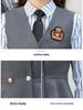 Women's Professional Autumn JK Uniform Vest Set for KTV, Hotel Front Desk, and Waitstaff