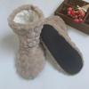 Women Winter Couple Warm Slippers Non-slip Thicken Plus Velvet Design Soft Indoor Floor Shoes for Home Bedroom Living Room Cold Days Comfort Wear