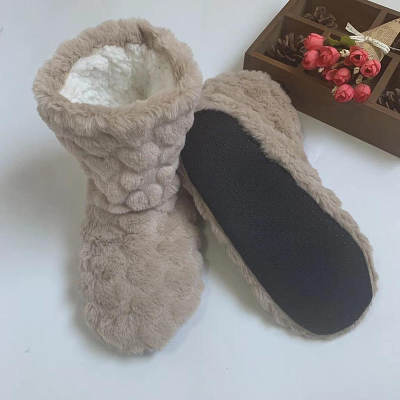 Women Winter Couple Warm Slippers Non-slip Thicken Plus Velvet Design Soft Indoor Floor Shoes for Home Bedroom Living Room Cold Days Comfort Wear