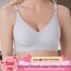 Seamless Wireless Push-Up Bra for Large Busts - Comfortable, Breathable, Lightweight with 4 Hooks