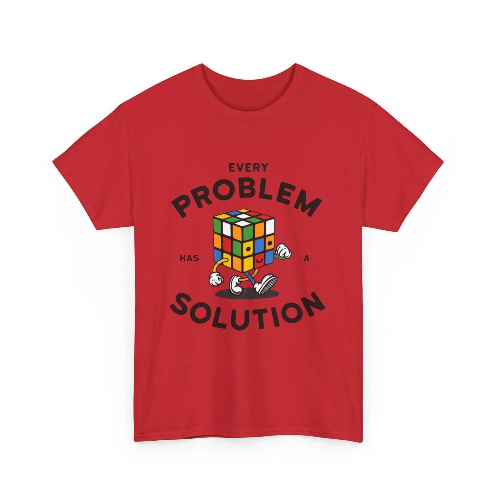 Rubik T-Shirt | Every Problem Has a Solution T-Shirt 2XL