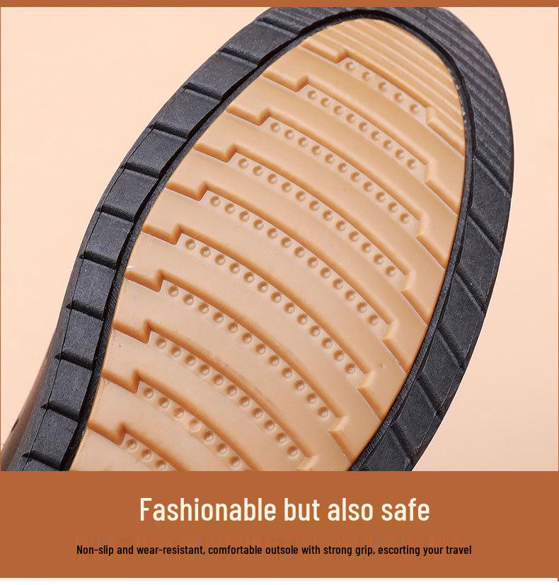 Spring Soft Sole Leather Sandals | Non-Slip Breathable Flats for Women & Seniors