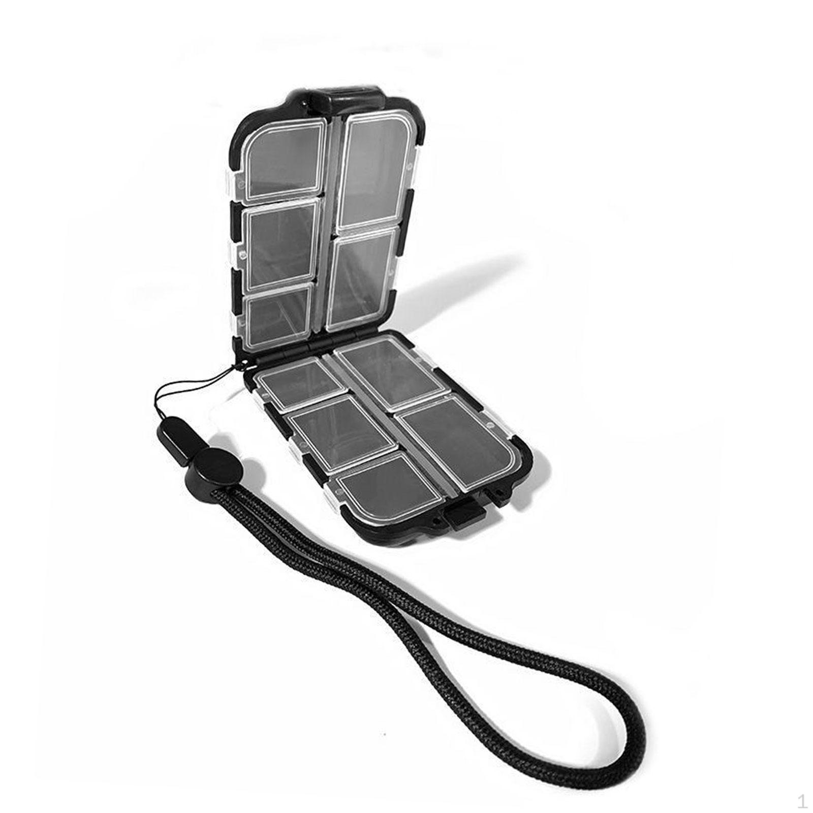 

Fishing Box Holder 2 Layer Portable Multipurpose Organizer Tackle Storage Case for Gift Sports Small