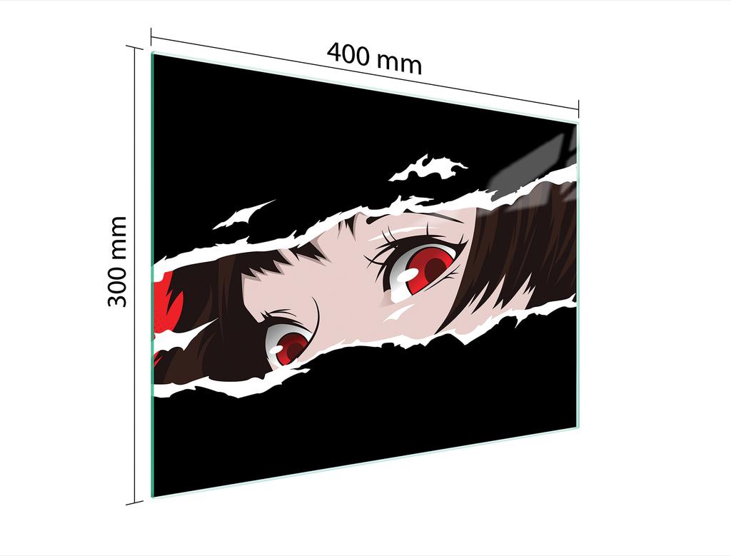 GLAS-SCHNEIDEBRETT 40x30 ANIME