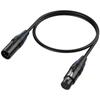 XLR4 Kabel Mikrofonkabel 4-polig Stecker auf Buchse Verlängerungskabel für Studio-Recorder Mikrofone Mischpulte LED-Licht