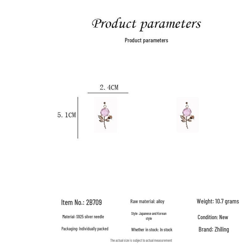 Korean Dongdaemun Rhinestone Crystal Flower Earrings for Girls - Elegant and Creative Design