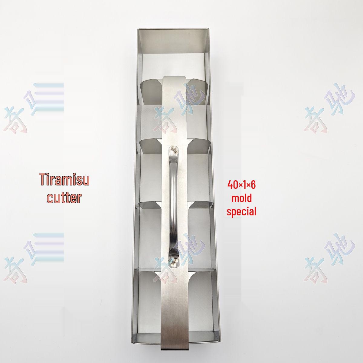 

Прямоугольная форма-резак для тирамису из нержавеющей стали 40×10 - Специальный инструмент для разделения 1 piece