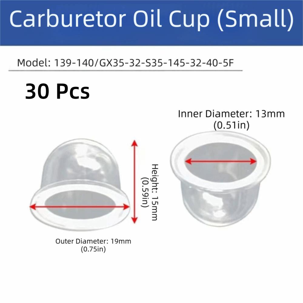 

19mm Carburetor Primer Bulb PVC Material Carb Primer Bulb Cap Fuel Primer Bulb Blower 19mm