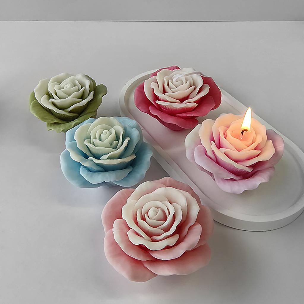 Silicone Mold for Crafting Flower Aromatherapy Candle Baking Supplies Exploy Resin Moulds for Candle DIY Enthusiasts