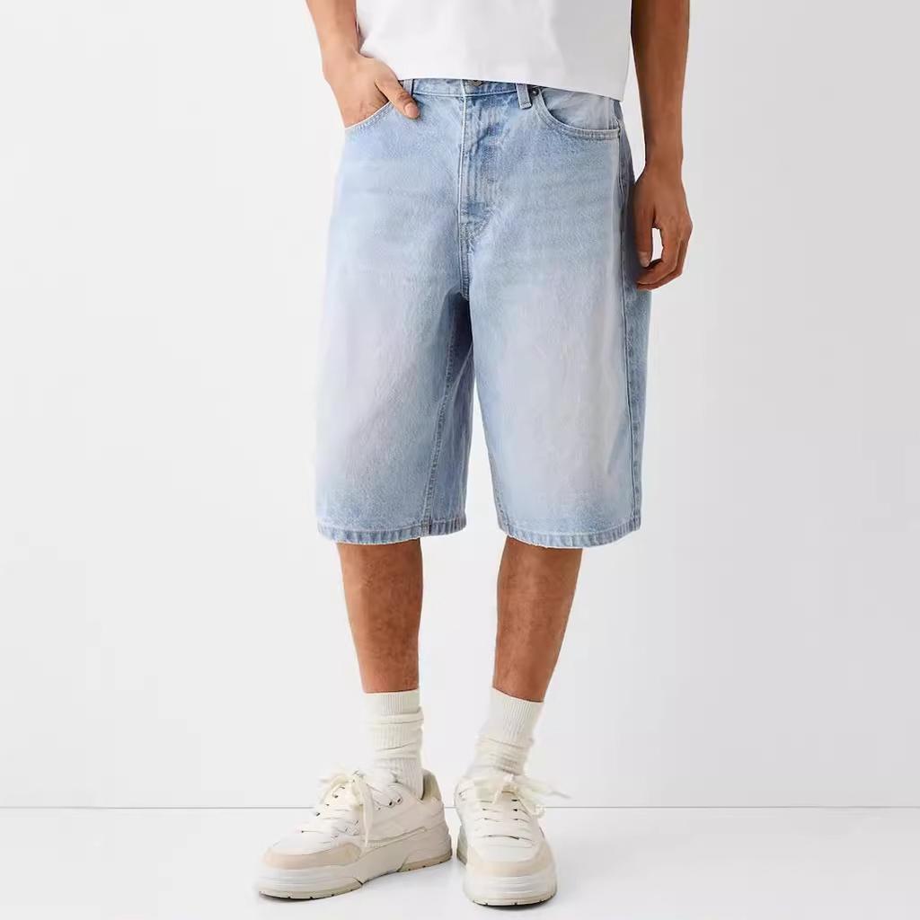 European and American Spring and Summer Versatile Fashion Men's Denim Shorts