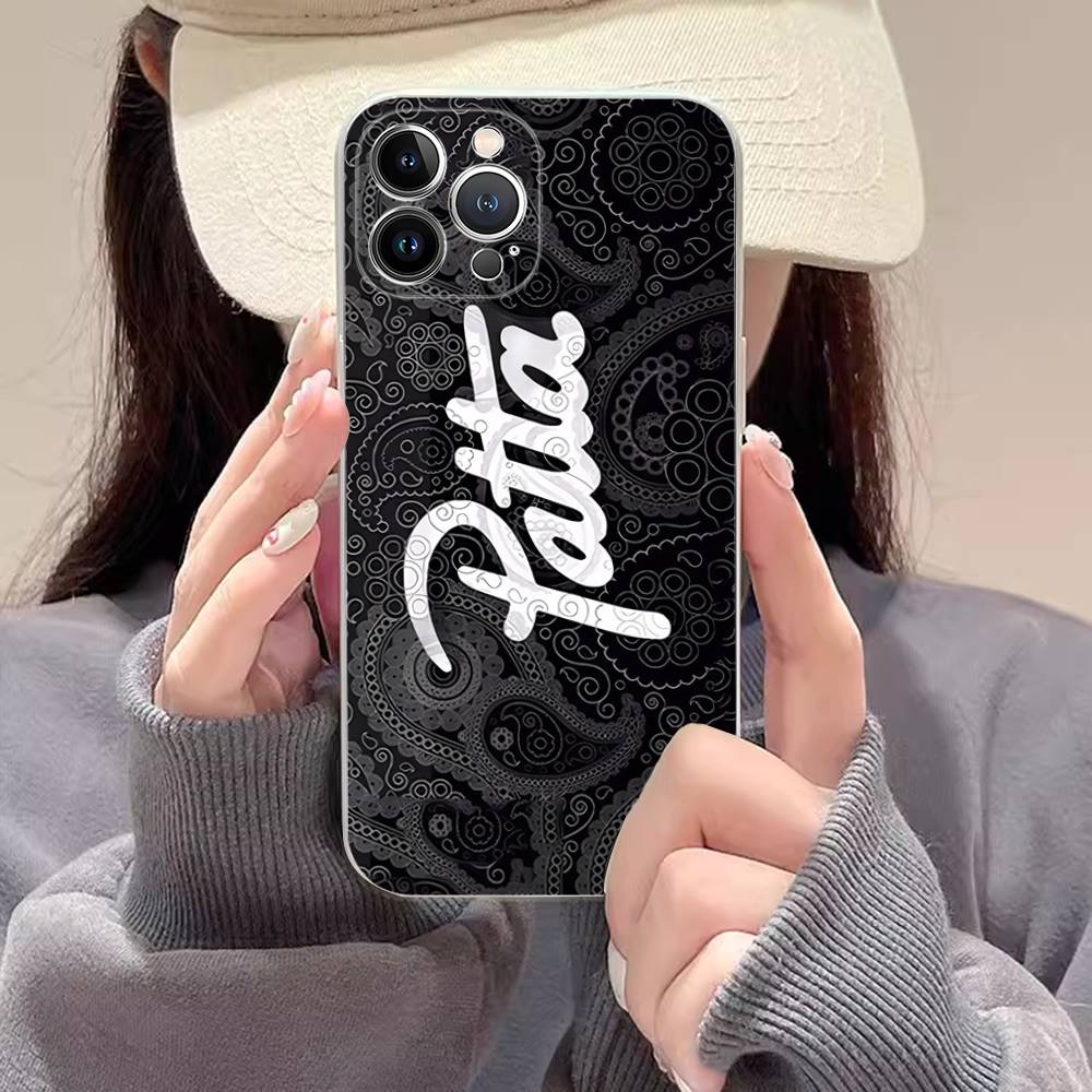 Fashion P-Patta Phone Case For IPhone 17 16 15 14 13 12 11 Pro Max Plus Soft Cover Personalized DIY