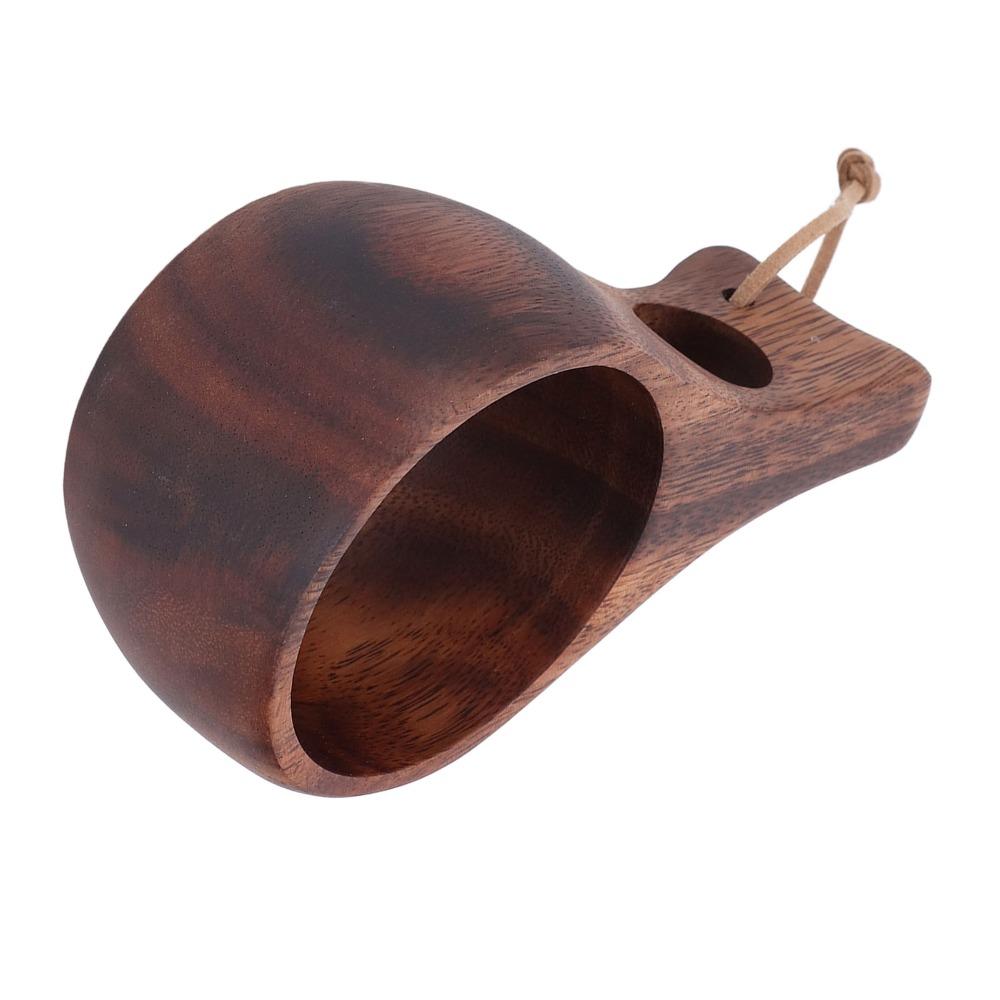 Wood Grain Wood Camp Mug Portable Wood Mug Camping Use Wood Drinking Cup  Cool Drinking
