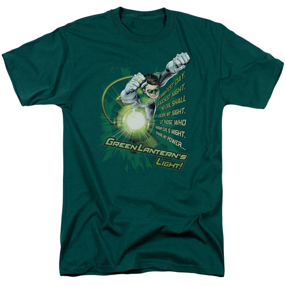 DC Comics - Green Lantern - Flying Oath - Adult Unisex T-Shirt - Green 3XL