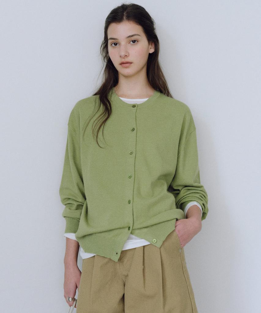 Yulago Washable Round Knit & Cardigan Set